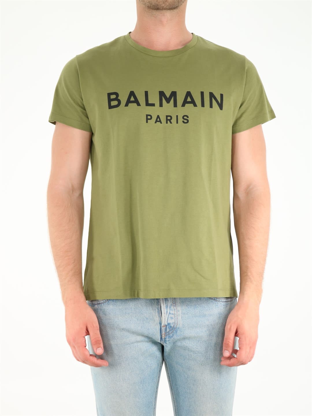 Balmain Green T-shirt With Print