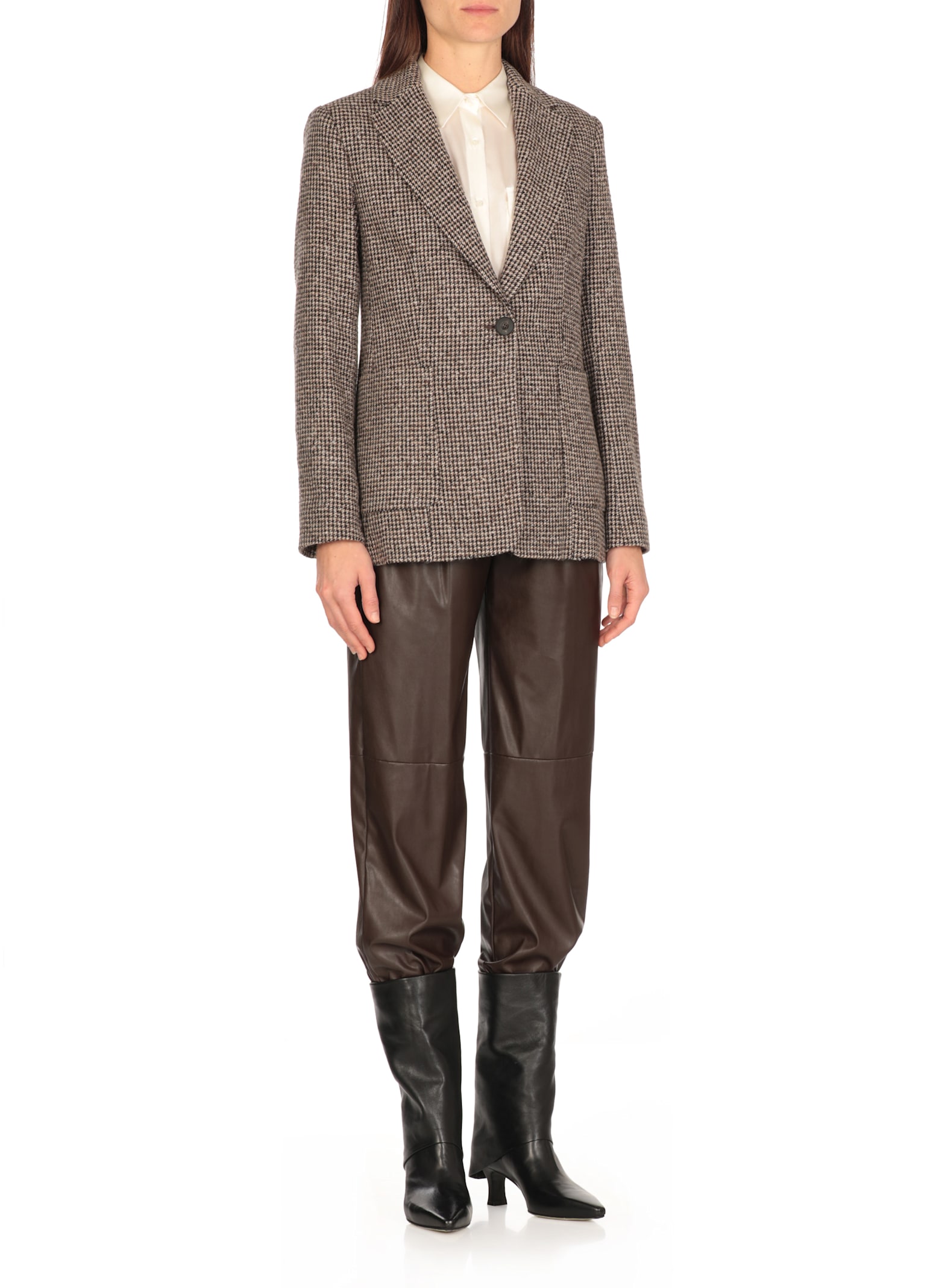 Shop Antonelli Grua Blazer In Brown