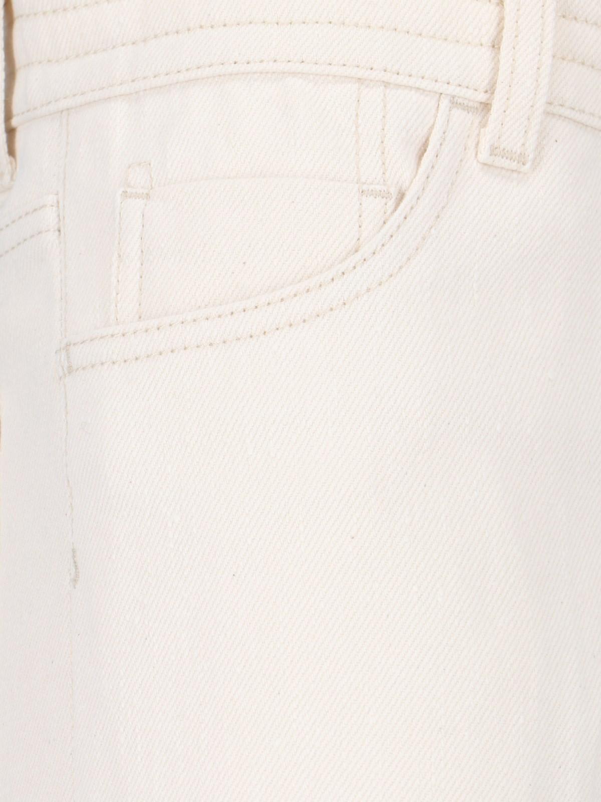 Shop Setchu Straight Jeans In N White