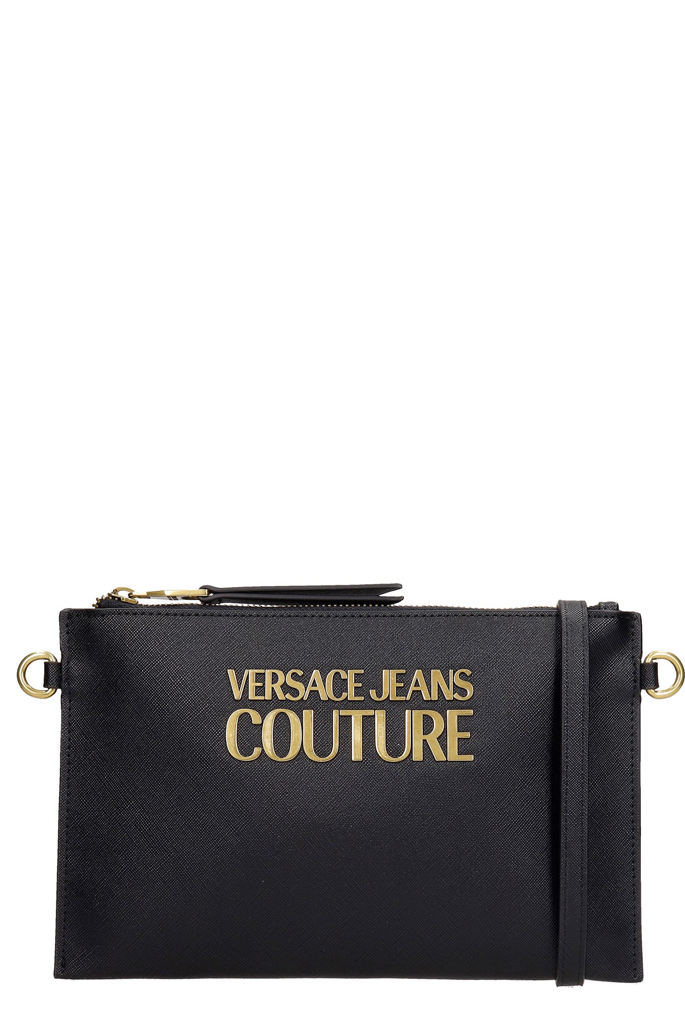 Versace Jeans Couture Clutches CLUTCH IN BLACK FAUX LEATHER