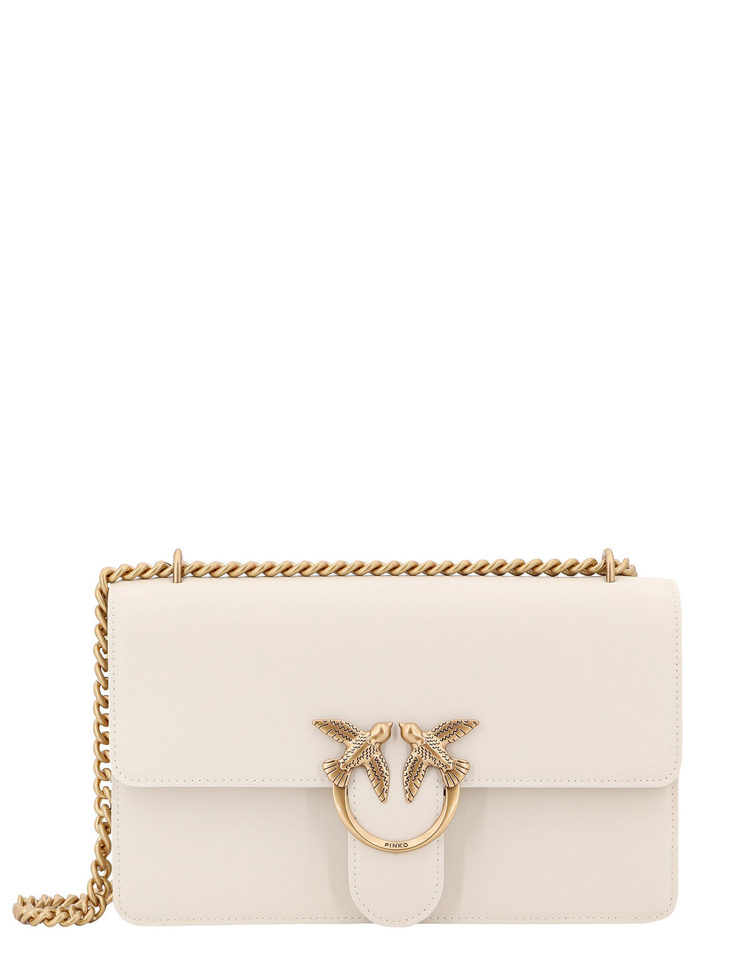 Shop Pinko Love Bag One Simply Shoulder Bag In White