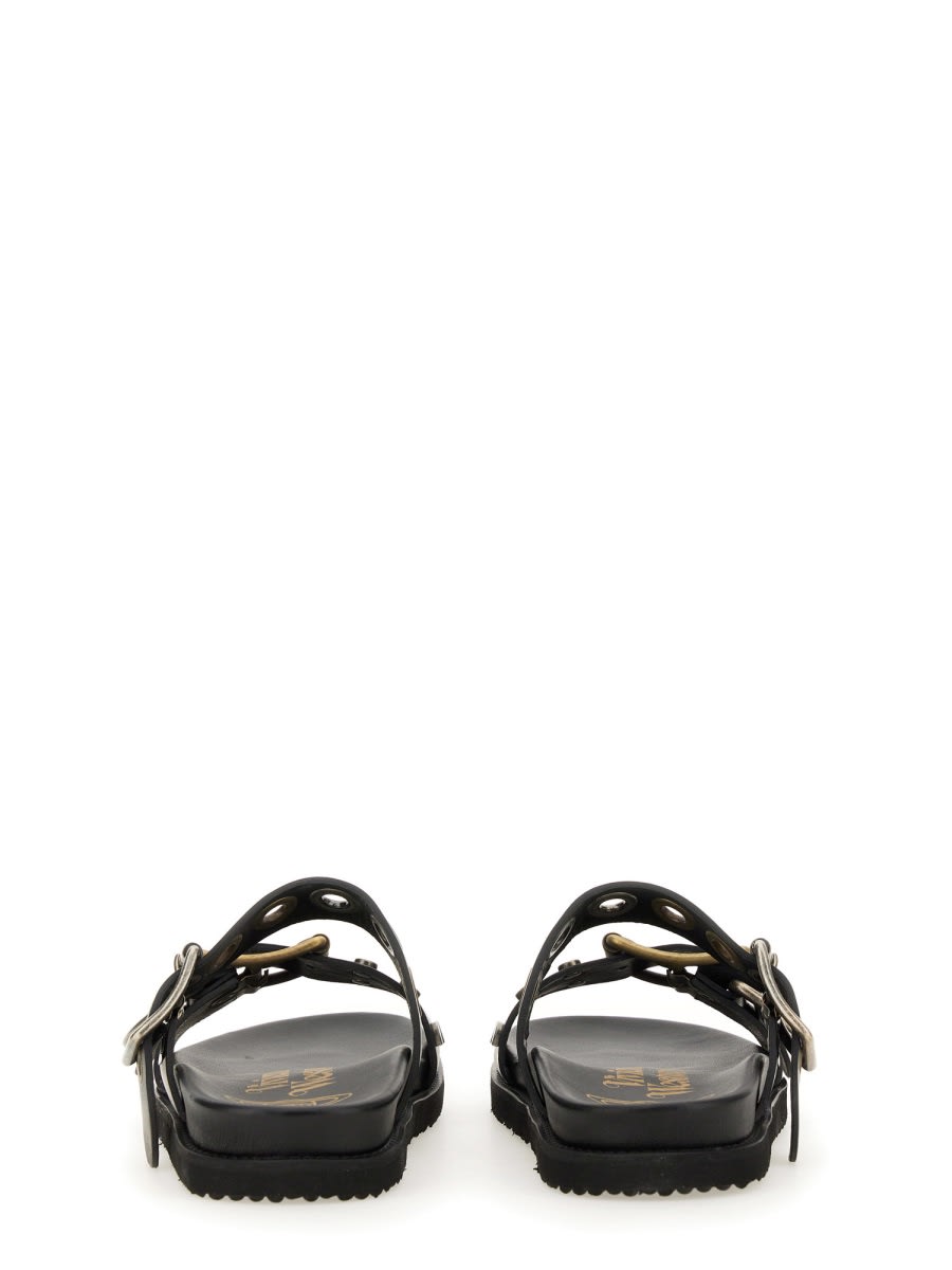 Shop Vivienne Westwood Alex Stud Sandals In Black