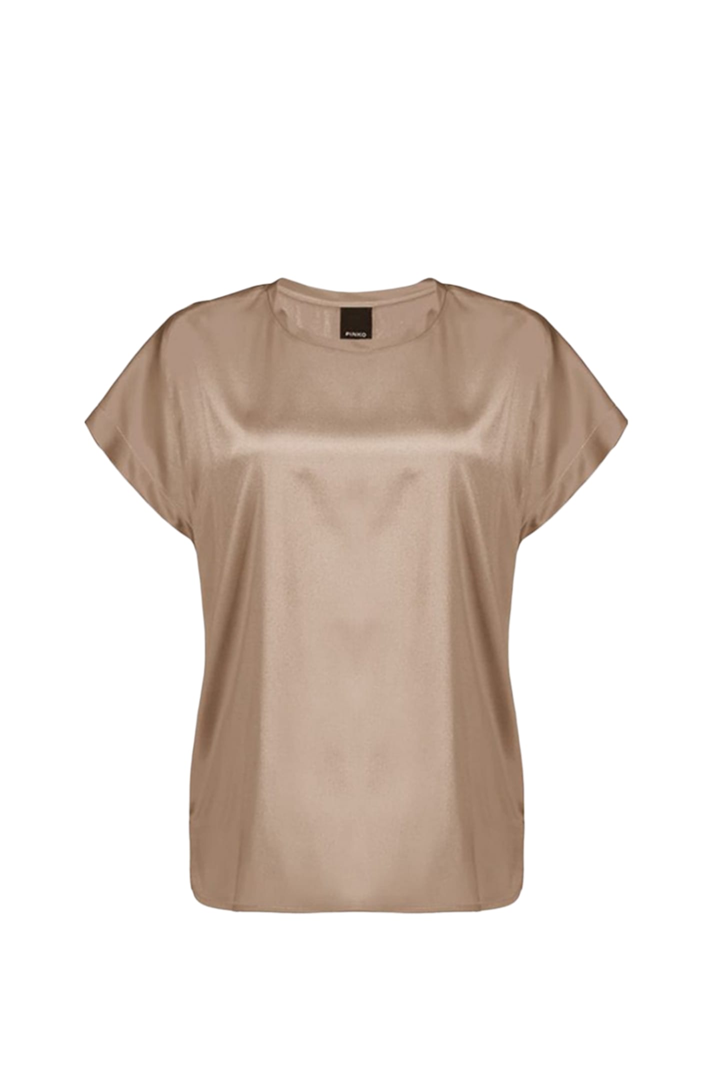 Pinko Satin Blouse In Neutral