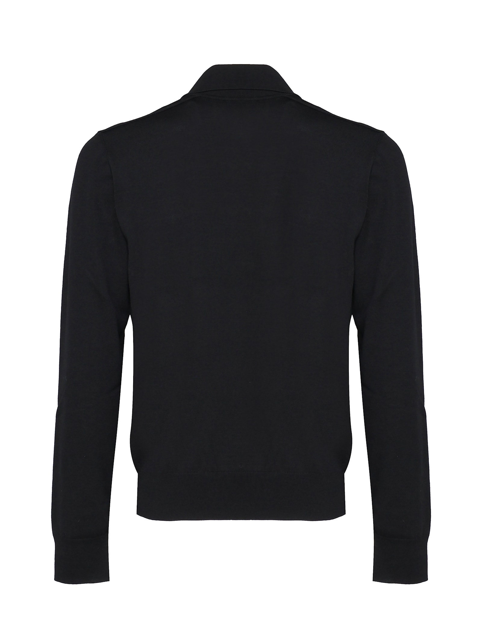 Shop Burberry Knit In Wool In Black