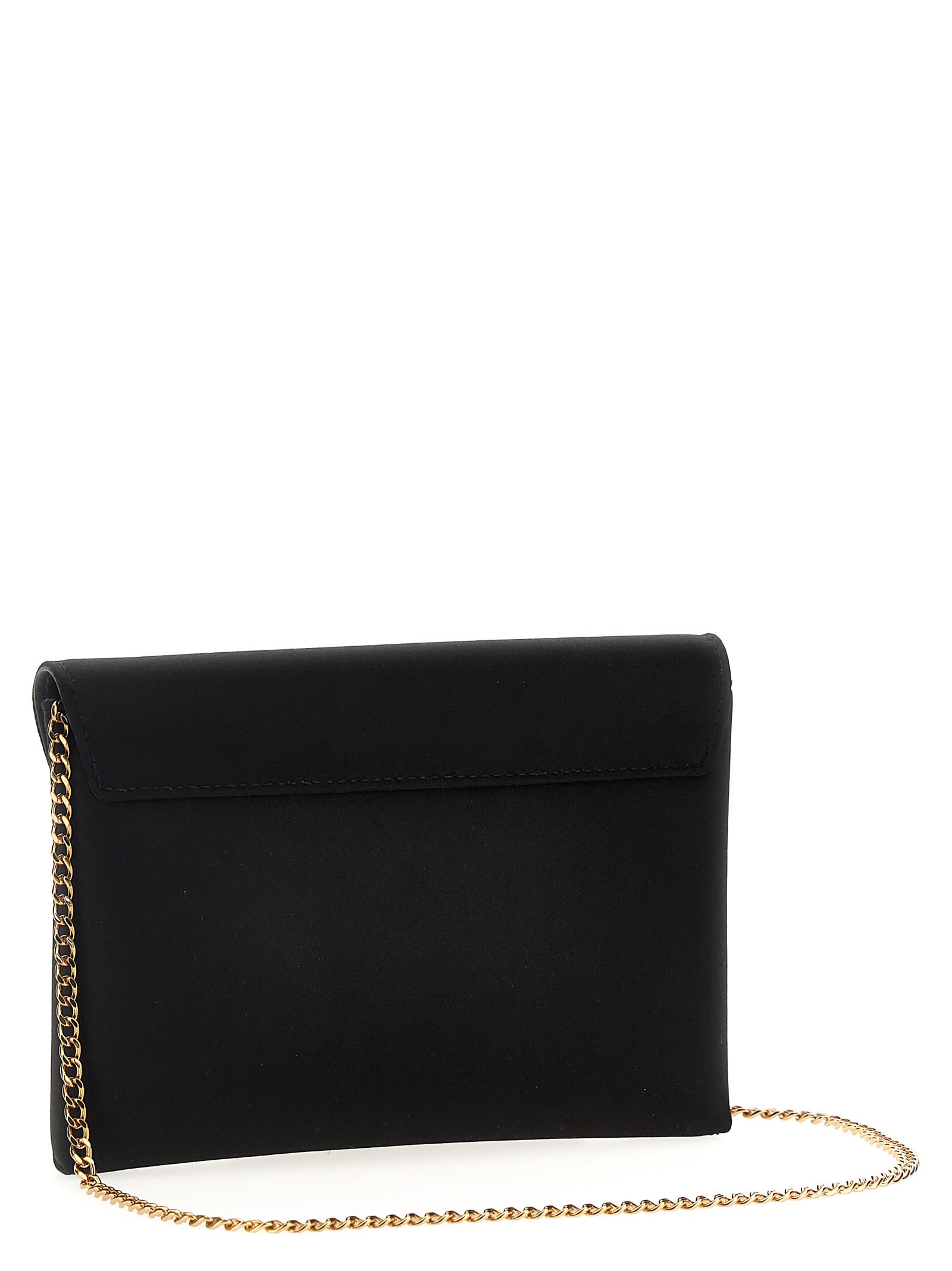 Shop Versace La Medusa Clutch In Black