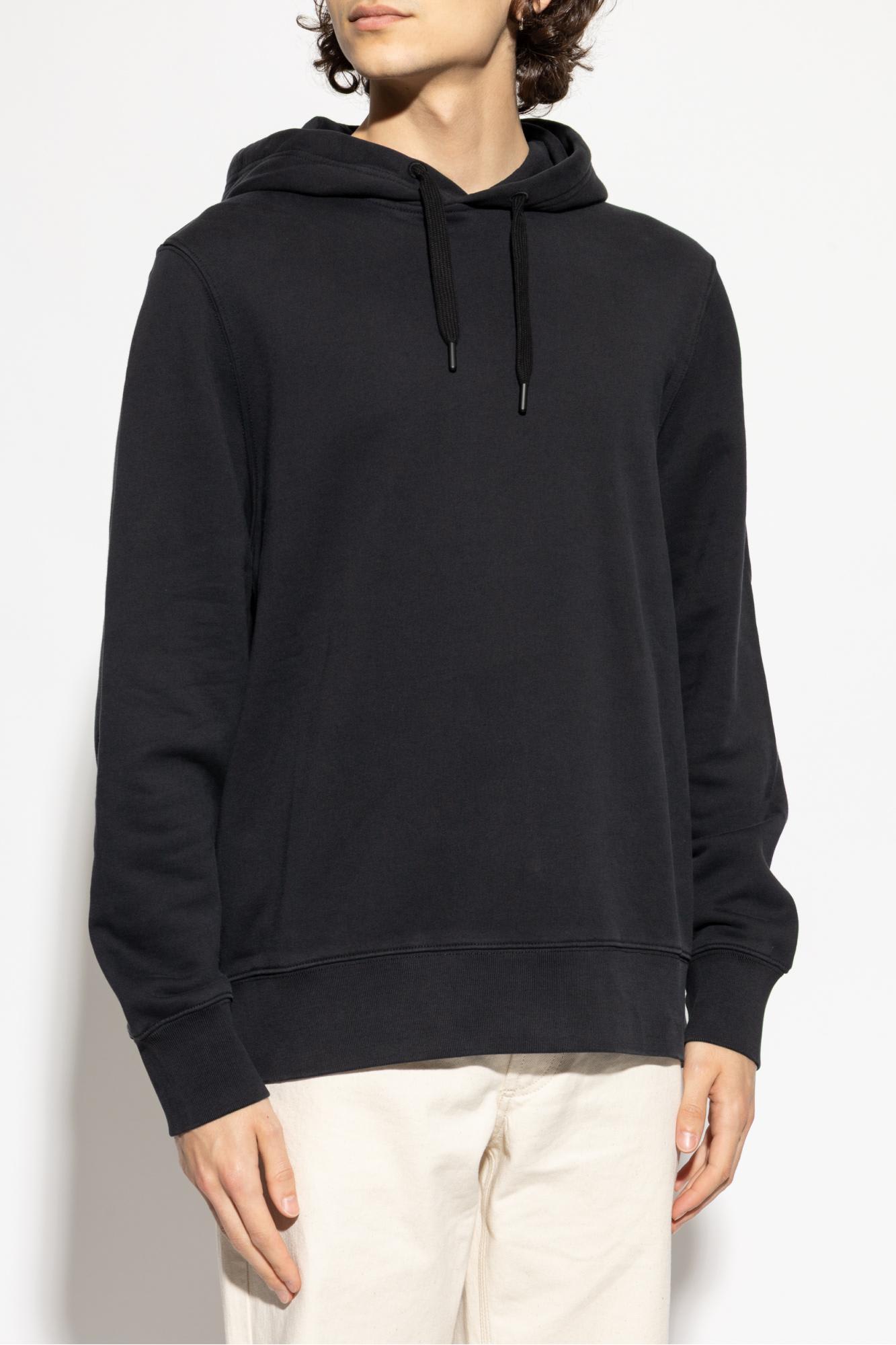 Ps By Paul Smith Ps Paul Smith Ps Happy Cotton Hoodie In Black