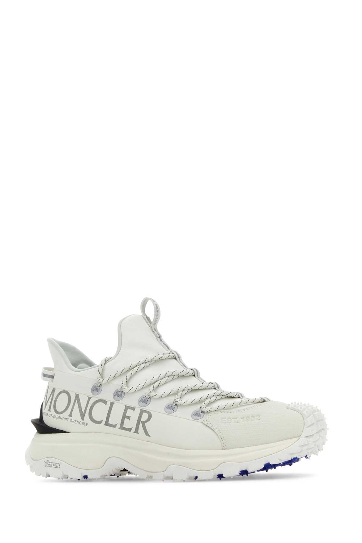 Moncler White Fabric Tailgrip Lite 2 Trainers In 001