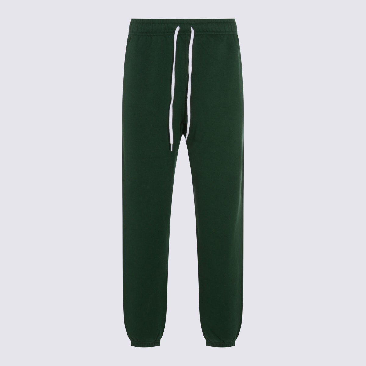 Polo Ralph Lauren Cotton Blend Joggers Featuring Elastic Cuffs And Waistband In Green