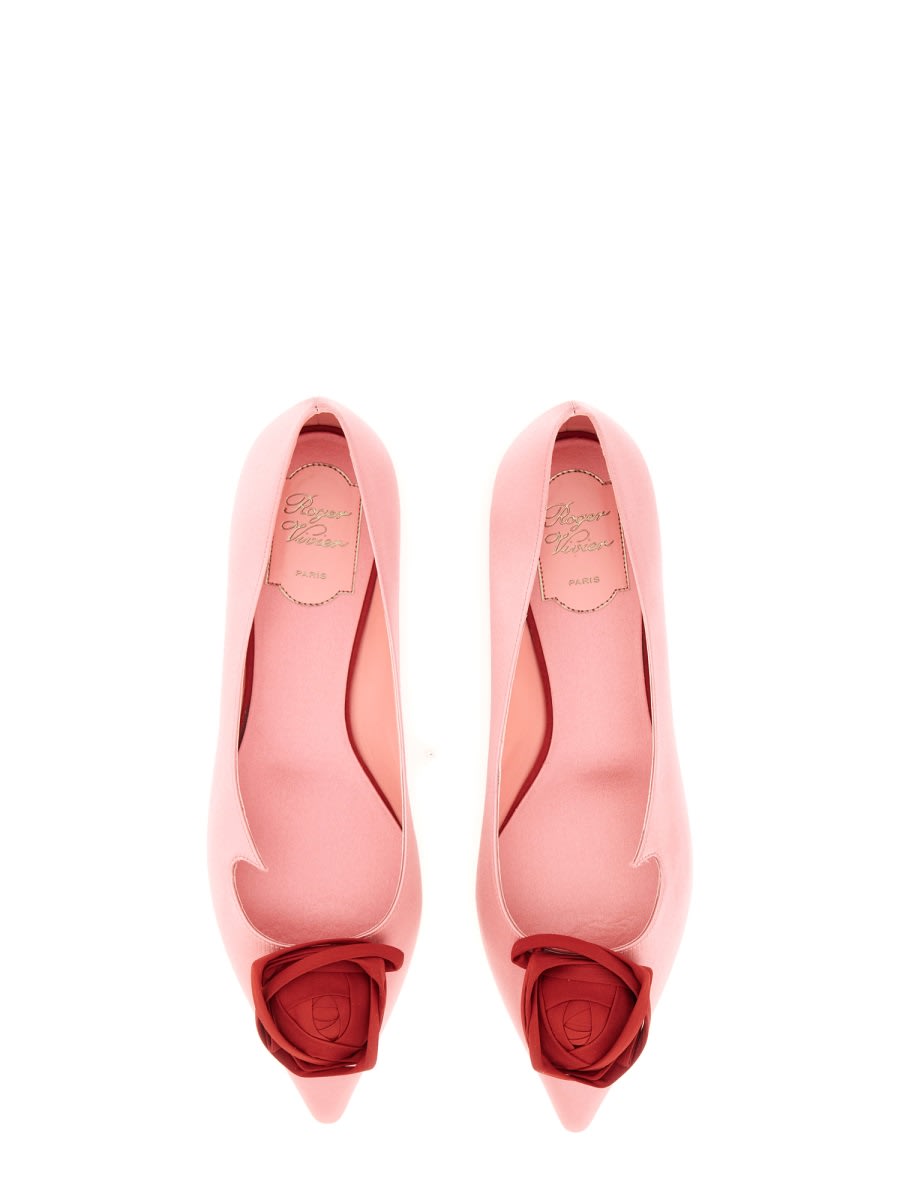 Roger Vivier Ballerina Rose Vivier In Pink