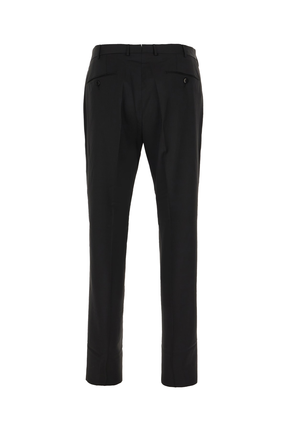 Shop Zegna Black Wool Pants