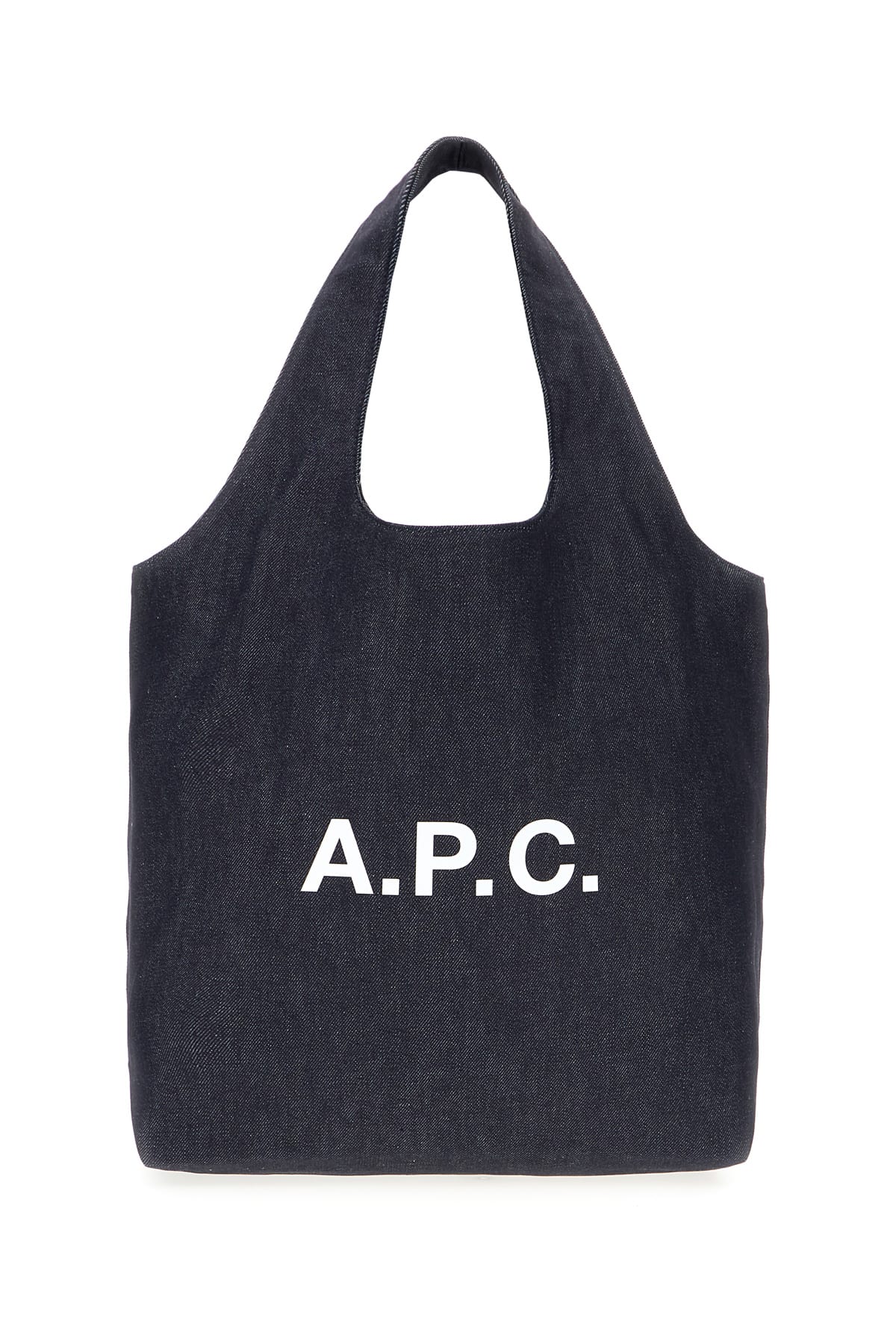 Shop Apc Denim Ninon Handbag In Indigo