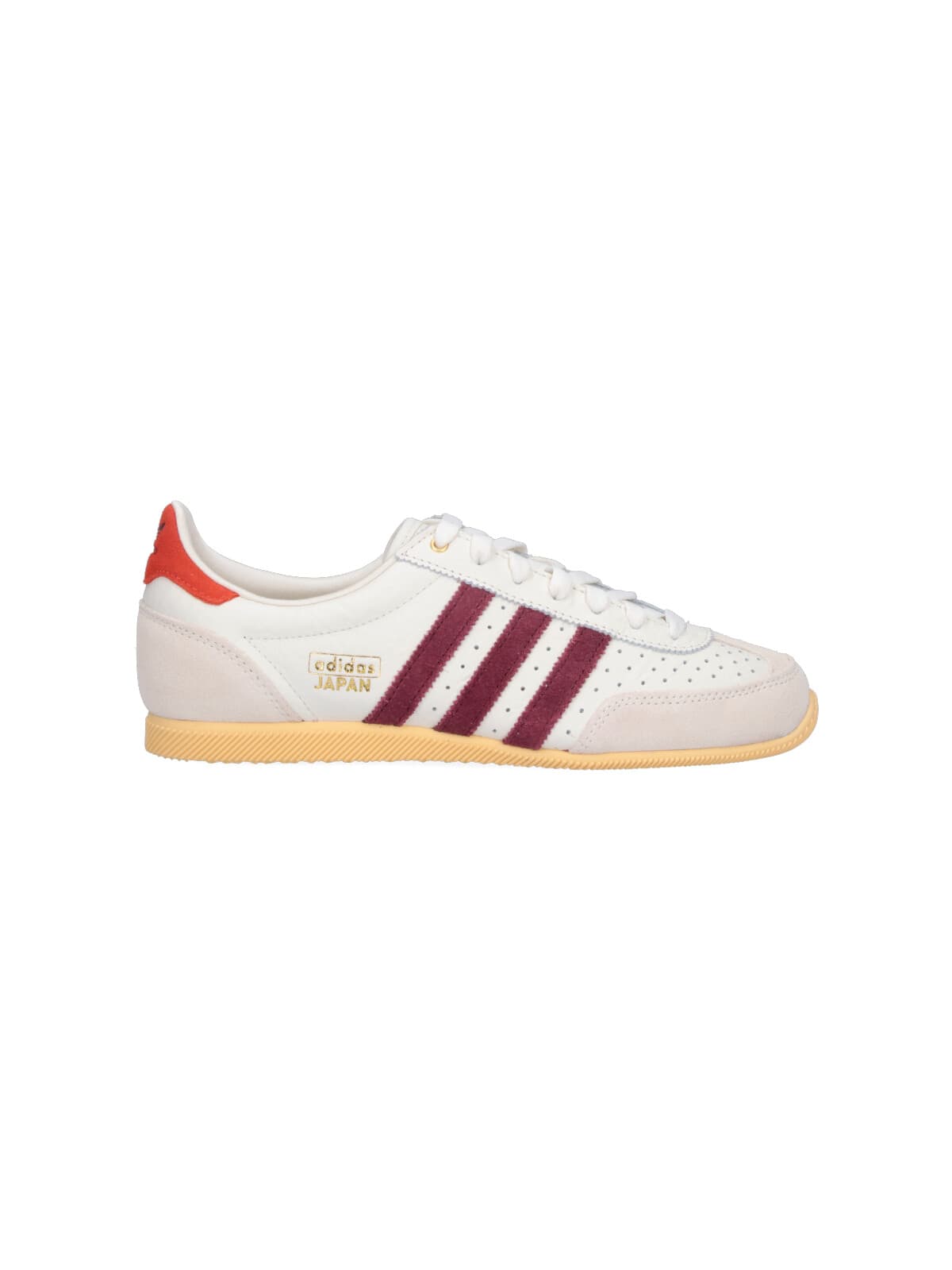 Adidas Originals Womens Offwhite Shadow Red Oran Japan Leather Low-top Trainers