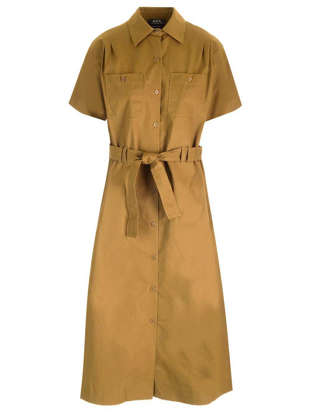 a. p.c. drew midi shirt dress
