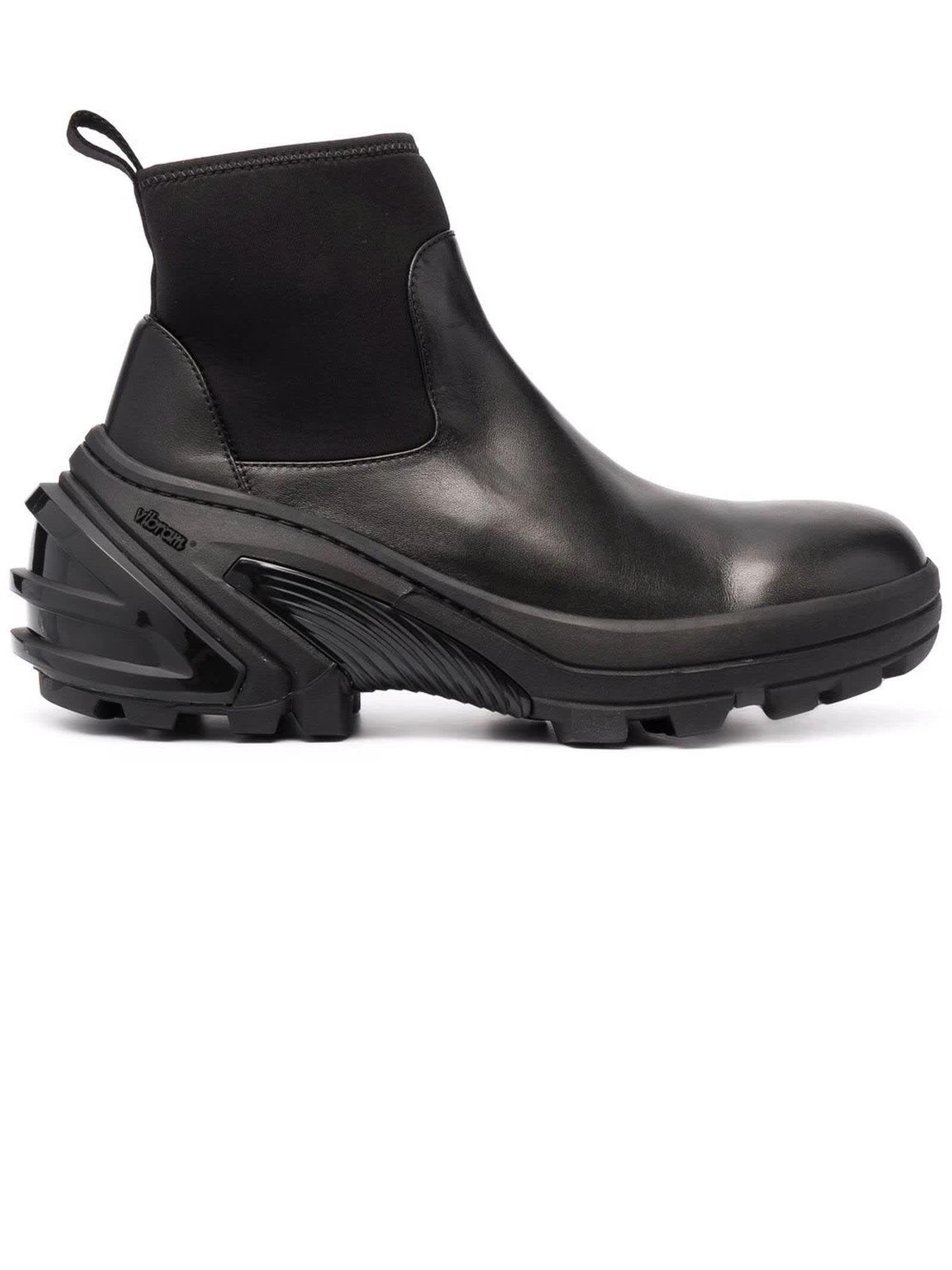 1017 ALYX 9SM Black Calf Leather Chelsea Boots