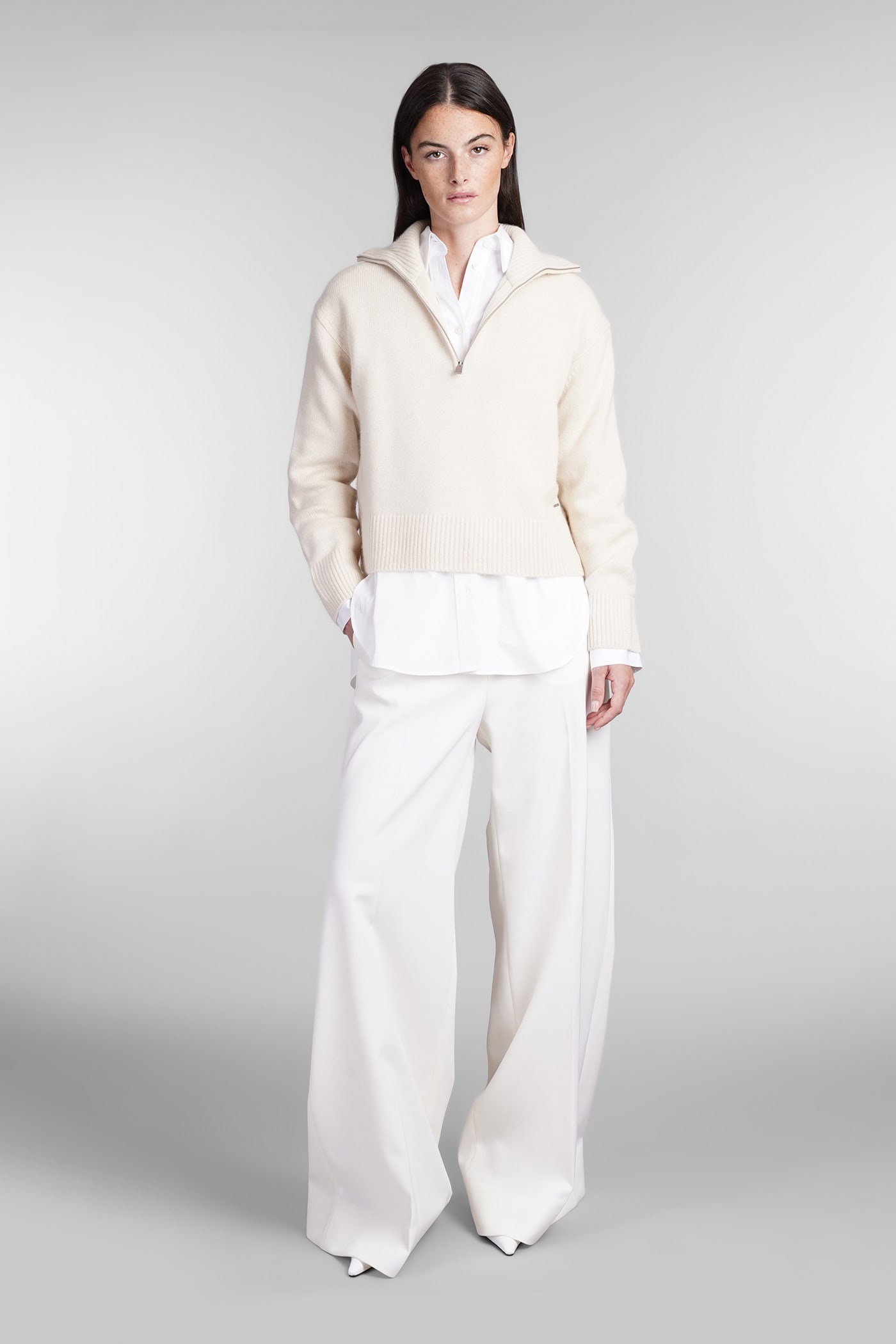 Shop Simkhai Andes Knitwear In Beige Cashmere