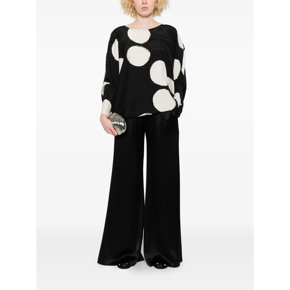 Gianluca Capannolo Elastic-waist Wide-leg Trousers In Black