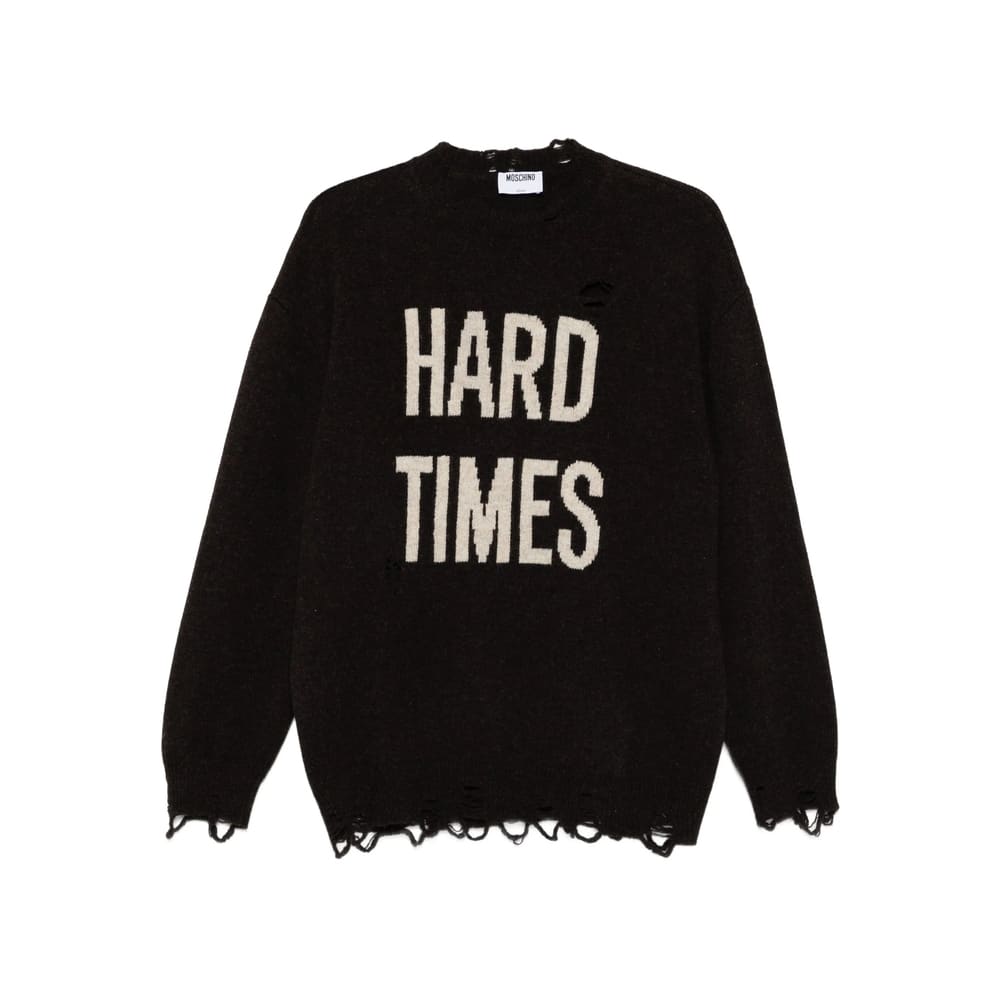 Moschino Sweaters Brown In Black