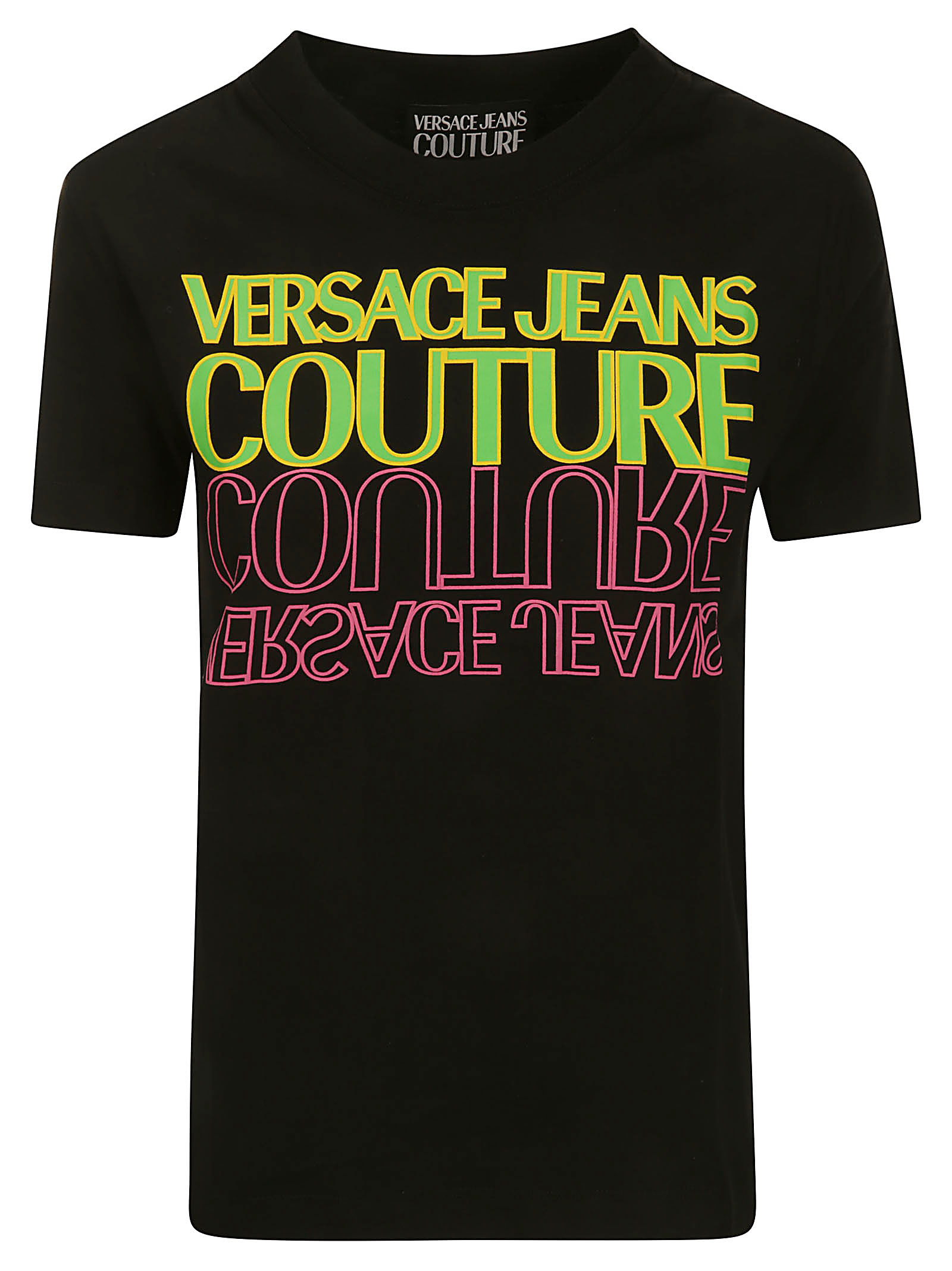Versace Jeans Couture 76dp613 R Upside Down C T-shirt In Black
