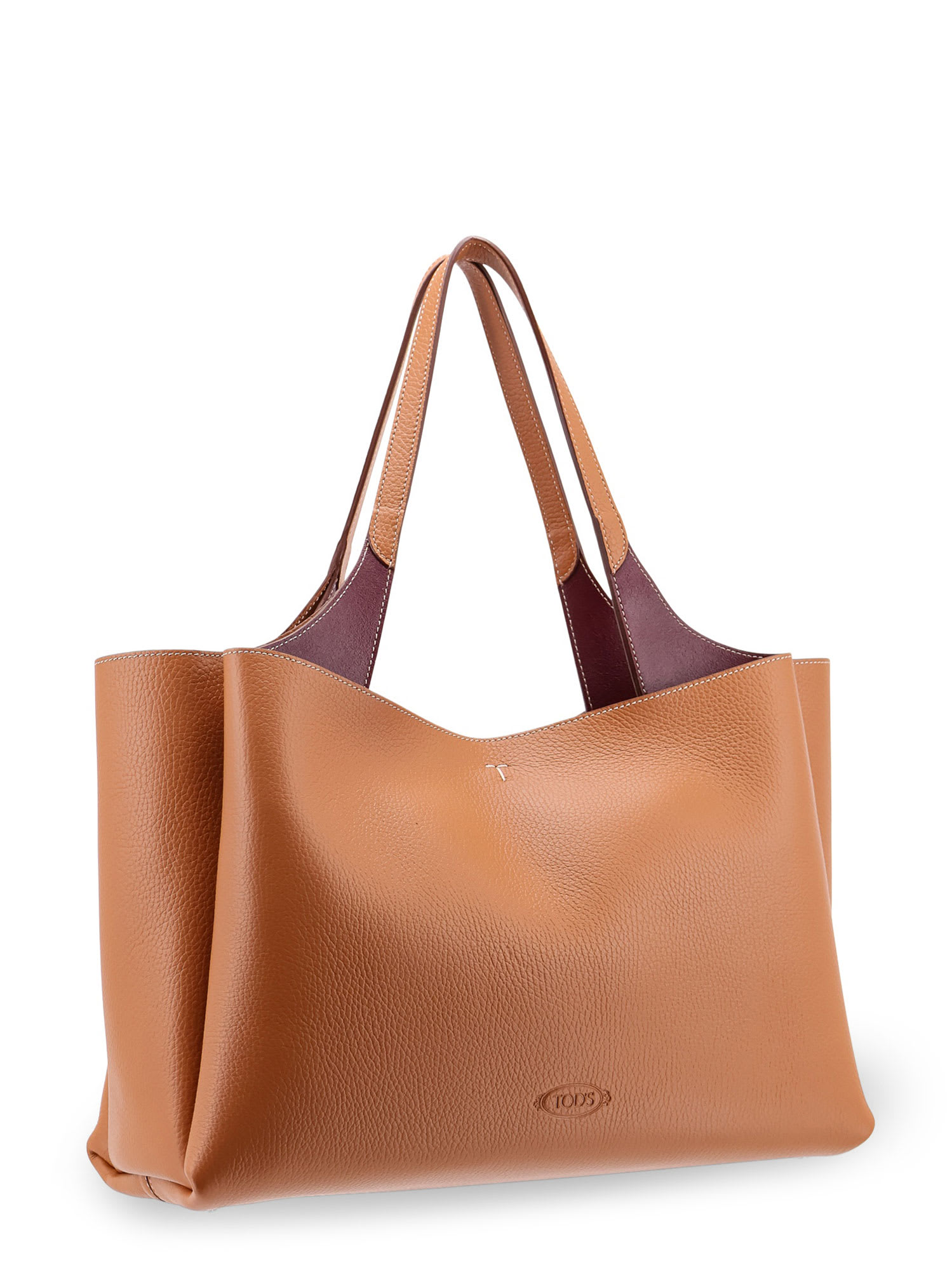 Shop Tod's Shoulder Bag In Beige