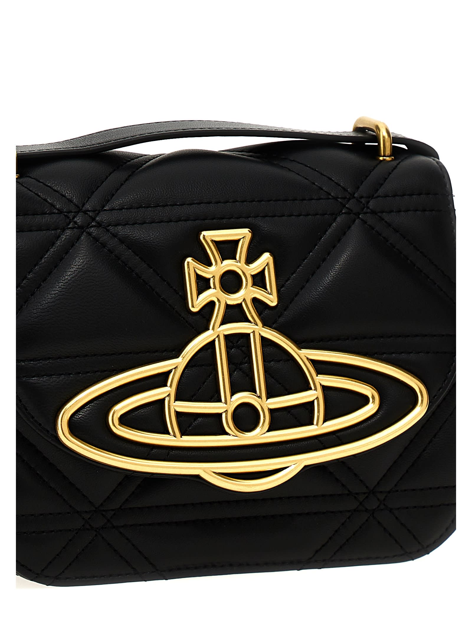 Shop Vivienne Westwood Linda Crossbody Bag In Black