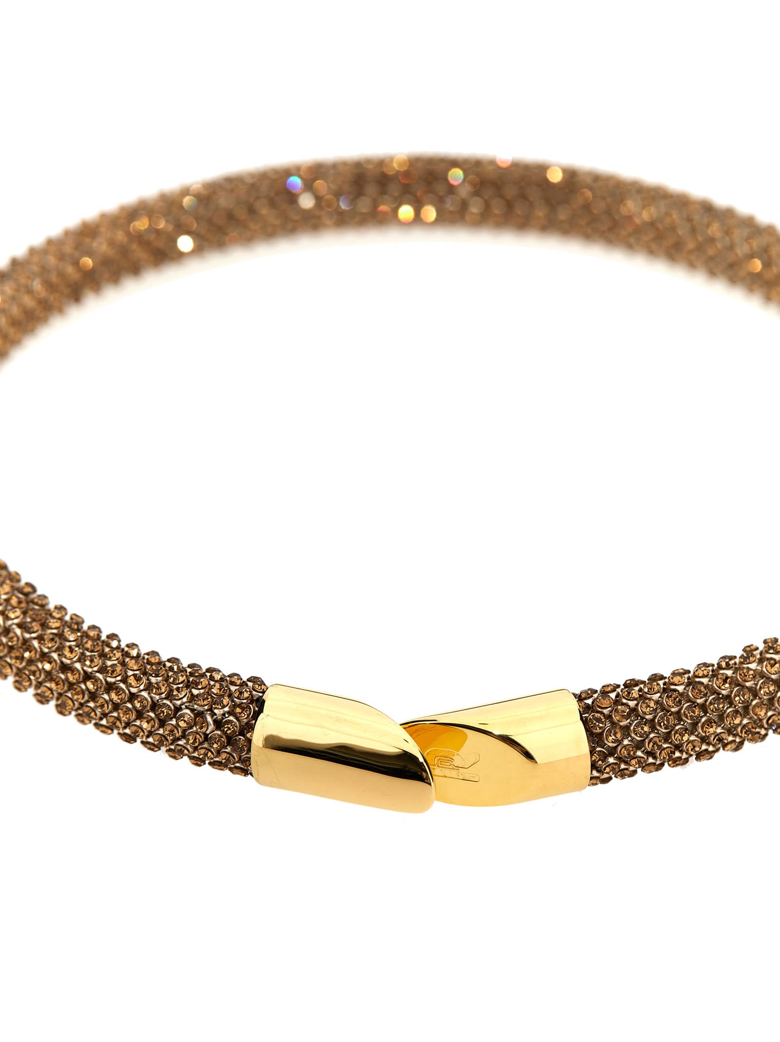 Shop Rabanne Gold Pixel Necklace