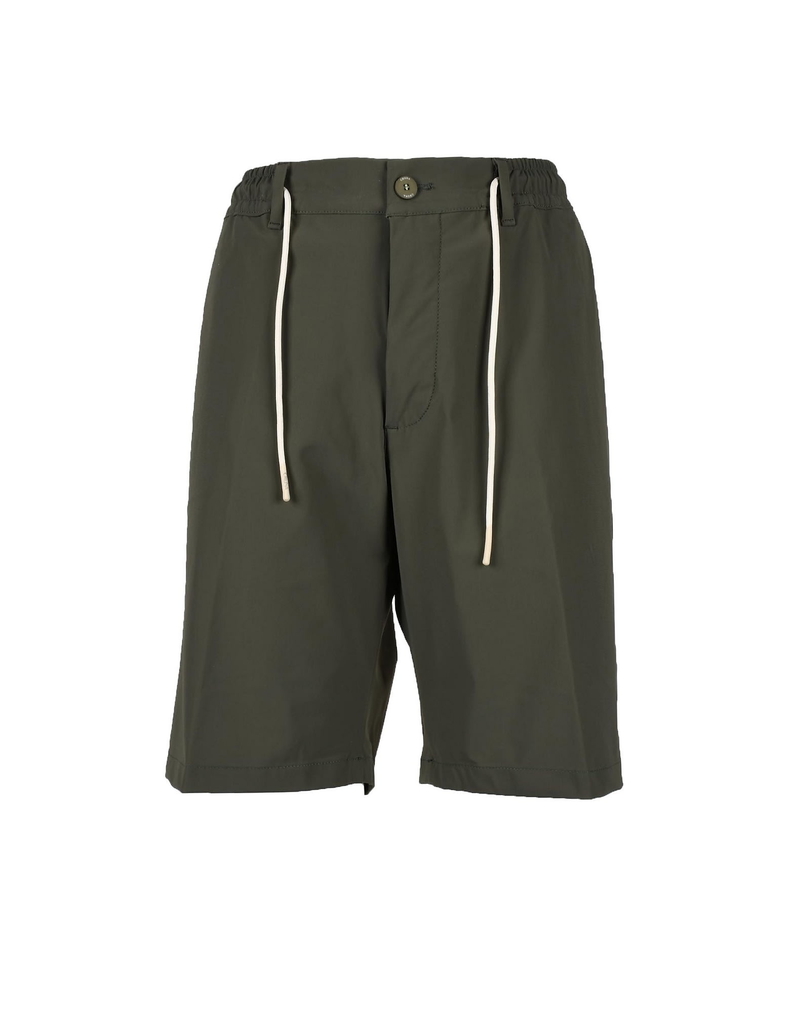 Cruna Mens Military Green Bermuda Shorts