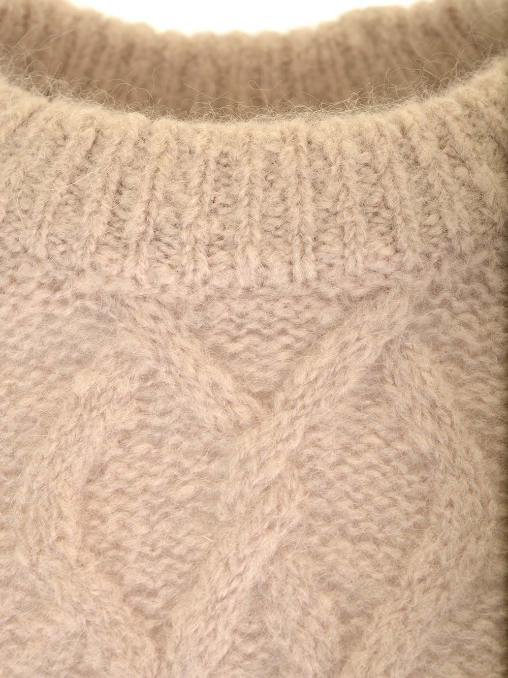 Isabel Marant Étoile Elka Cable Knit Wool Sweater In Rose
