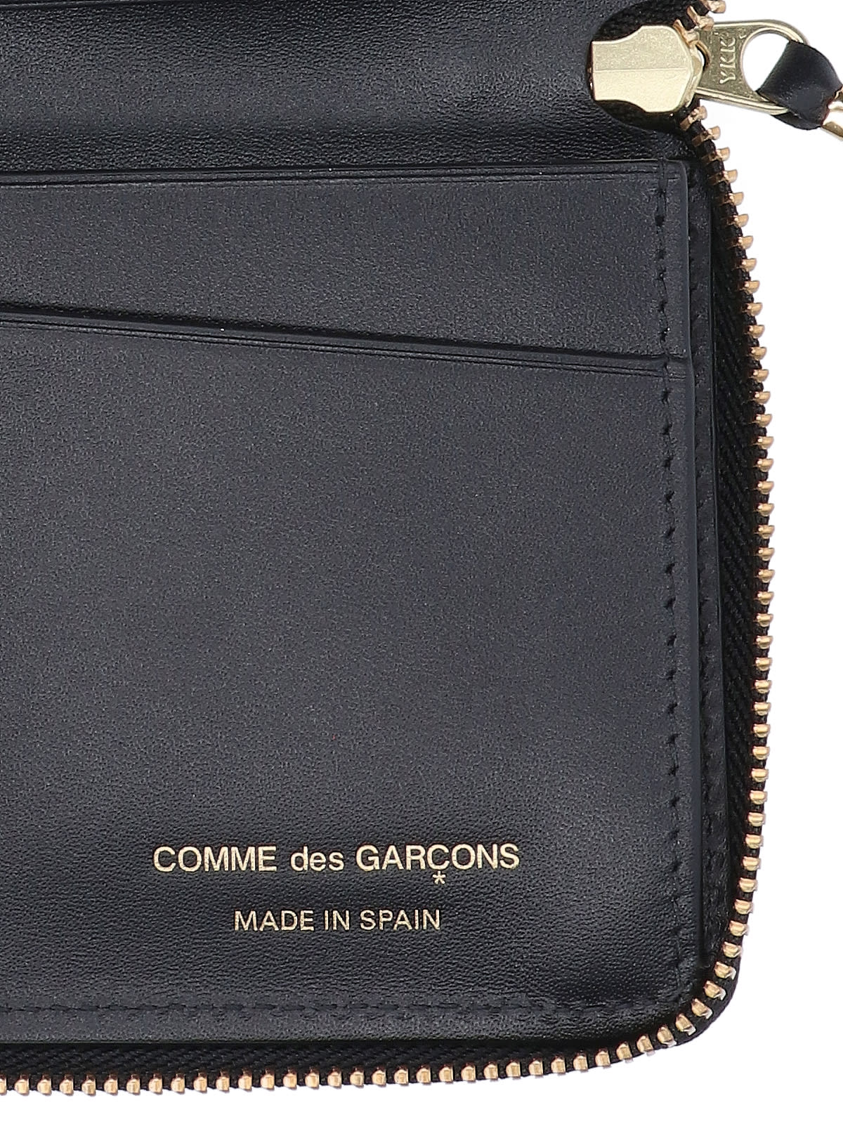 Shop Comme Des Garçons Logo Wallet In Black