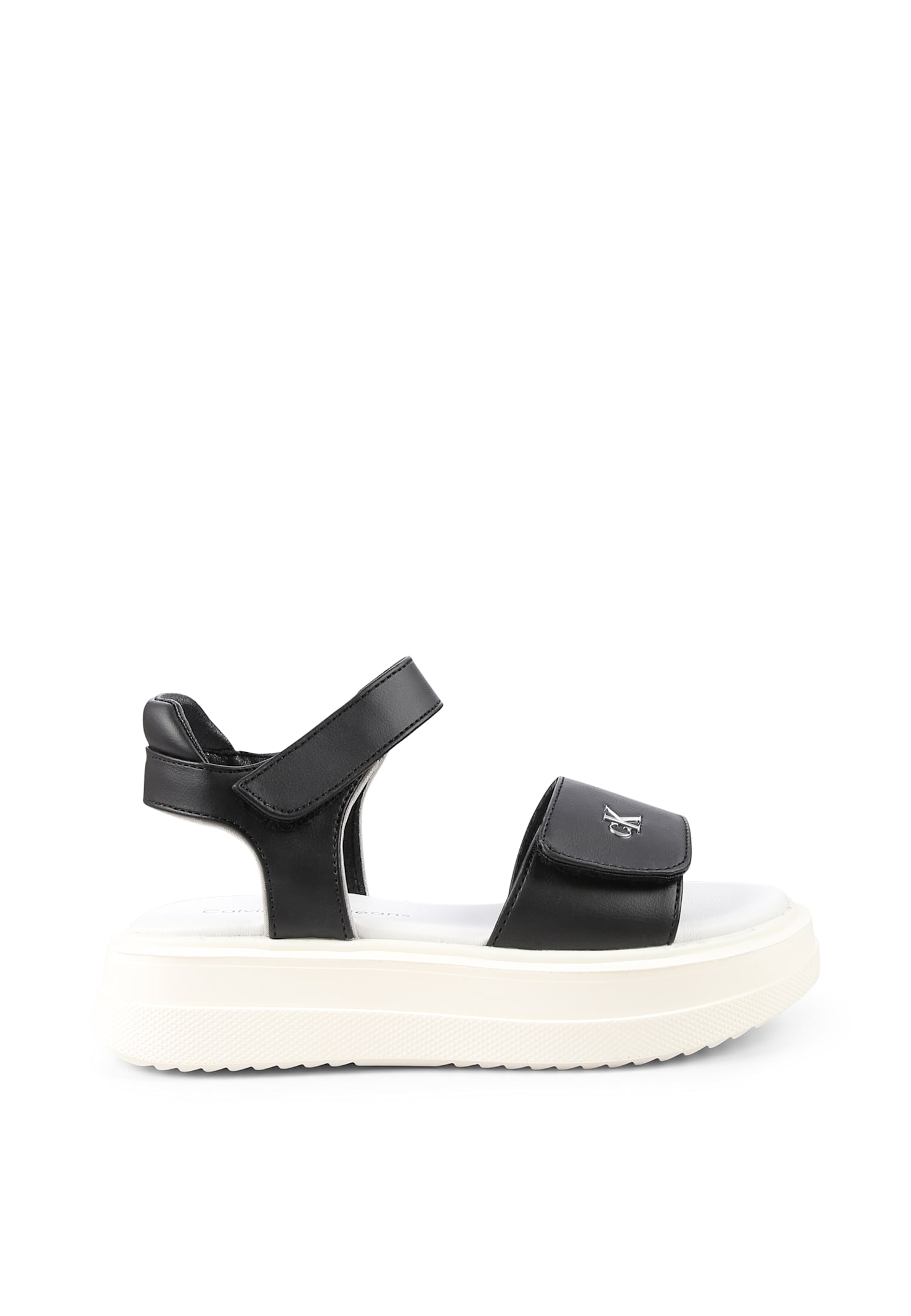 Calvin Klein Black Sandals For Girl In Black