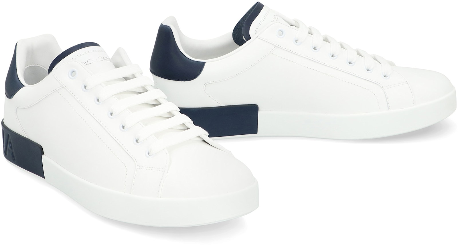 Dolce & Gabbana White Sneakers With Minimalist Design And Cushioned Sole In White