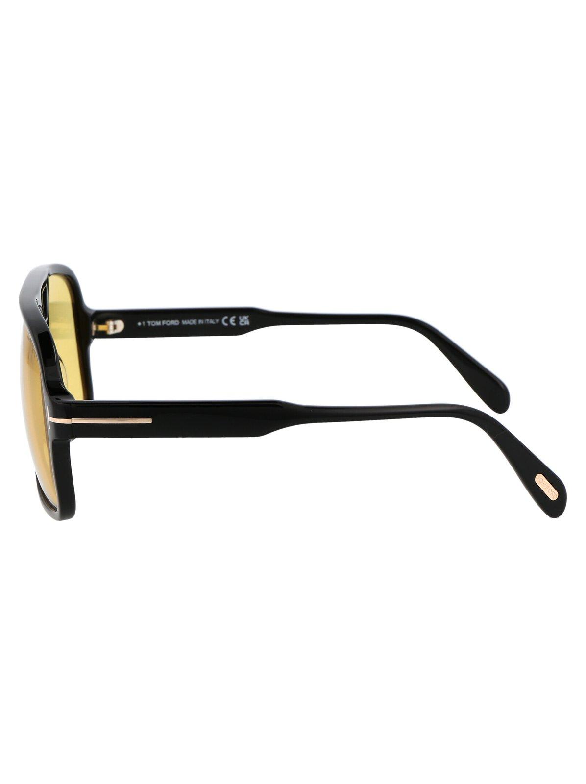 Tom Ford Sunglasses In 6001e - Nero Lucido / Marrone