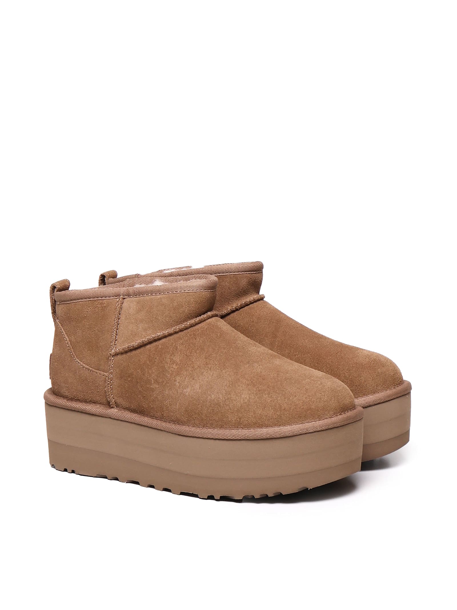 Ugg Women Classic Ultra Mini Platform Boot In Chestnut In Brown
