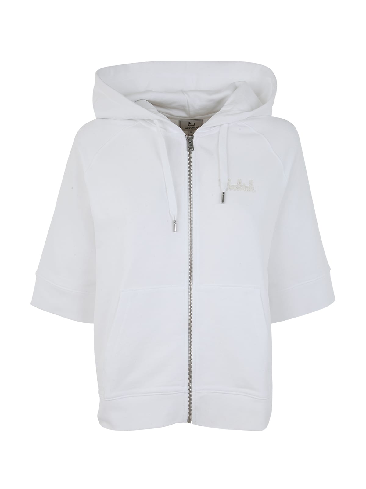 WOOLRICH LOGO FULL ZIP HOODIE