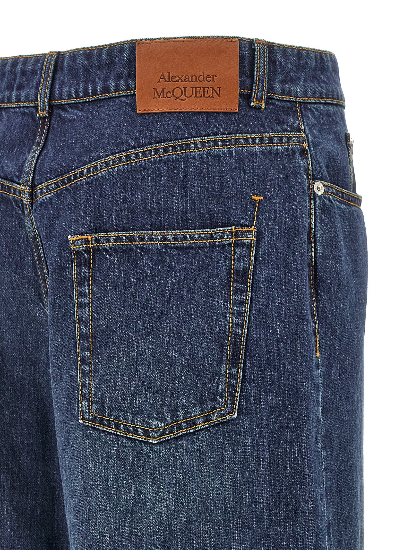 Shop Alexander Mcqueen Denim Jeans In Blue