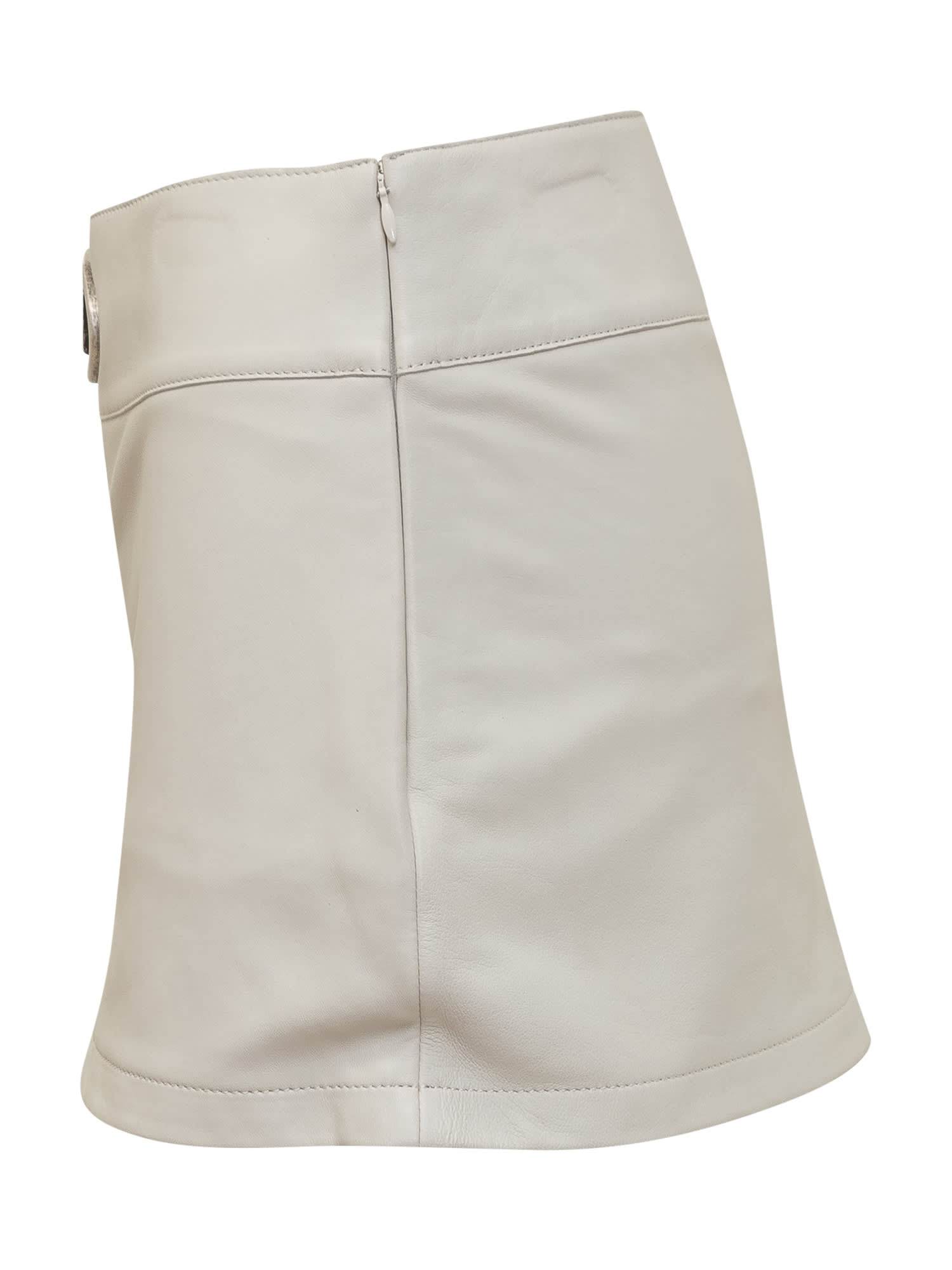 Shop Diesel Mini Skirt In Bianco