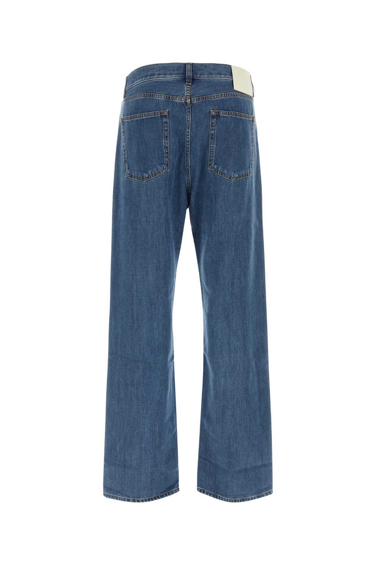 Shop Valentino Denim Jeans In Mediumbluedenim