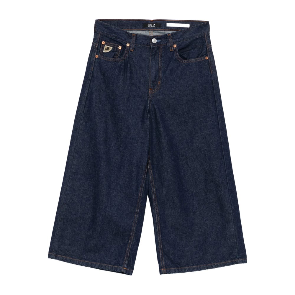Lois Pipe Cropped Jeans In Blue