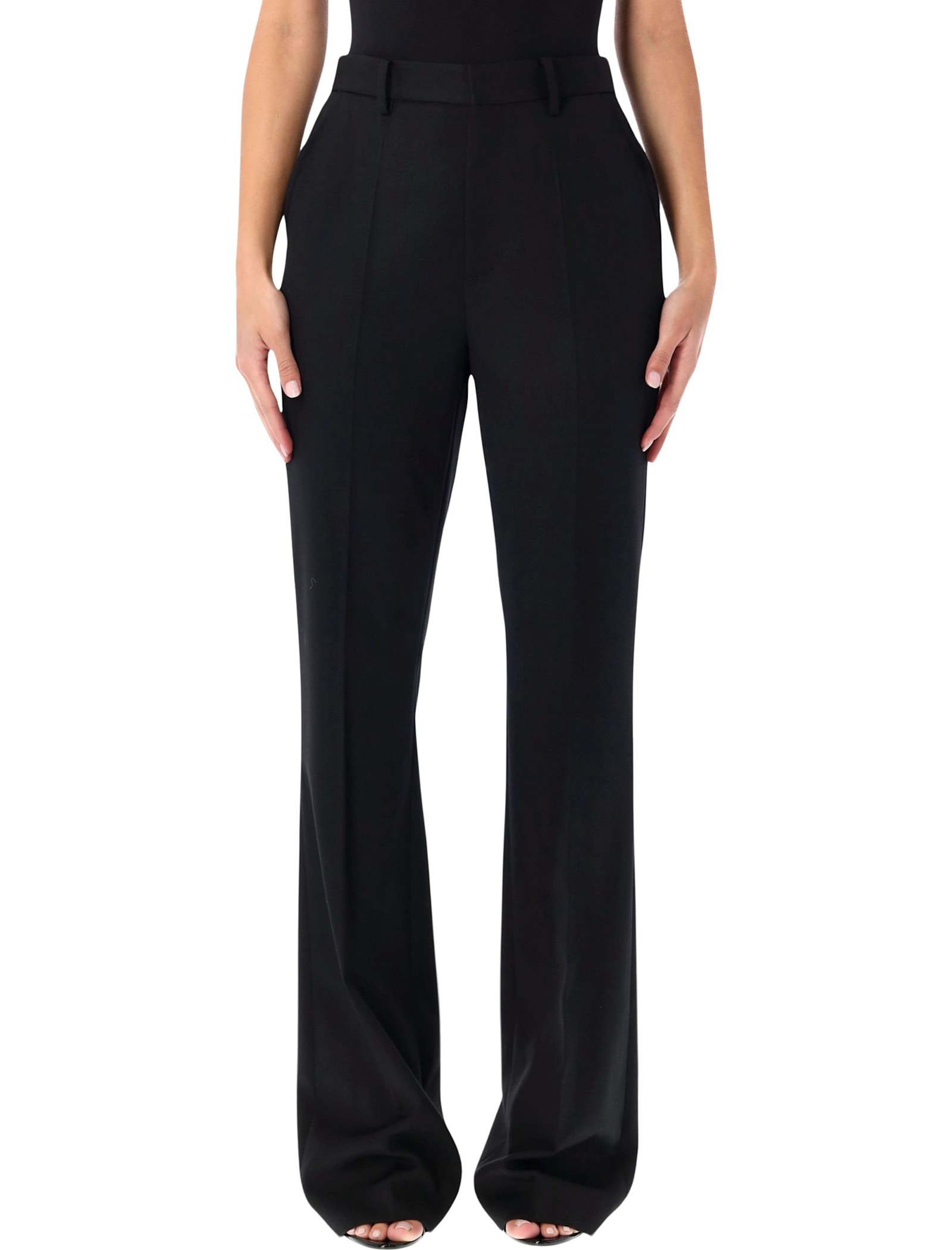 Ralph Lauren Wrigley Wool Trousers In Black
