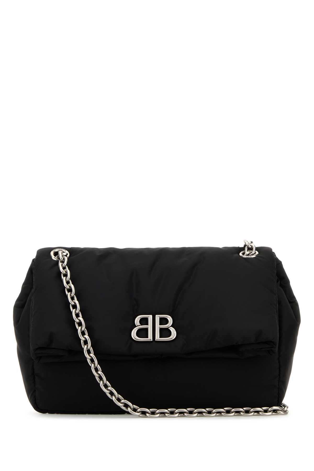 Black Nylon Monaco Shoulder Bag