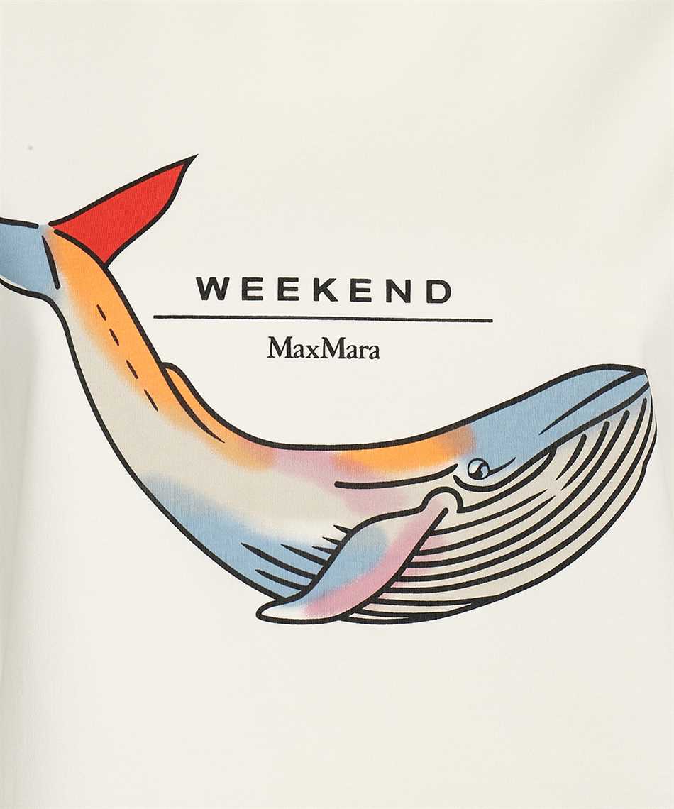 Weekend Max Mara Whale-print Cotton T-shirt In Neutral