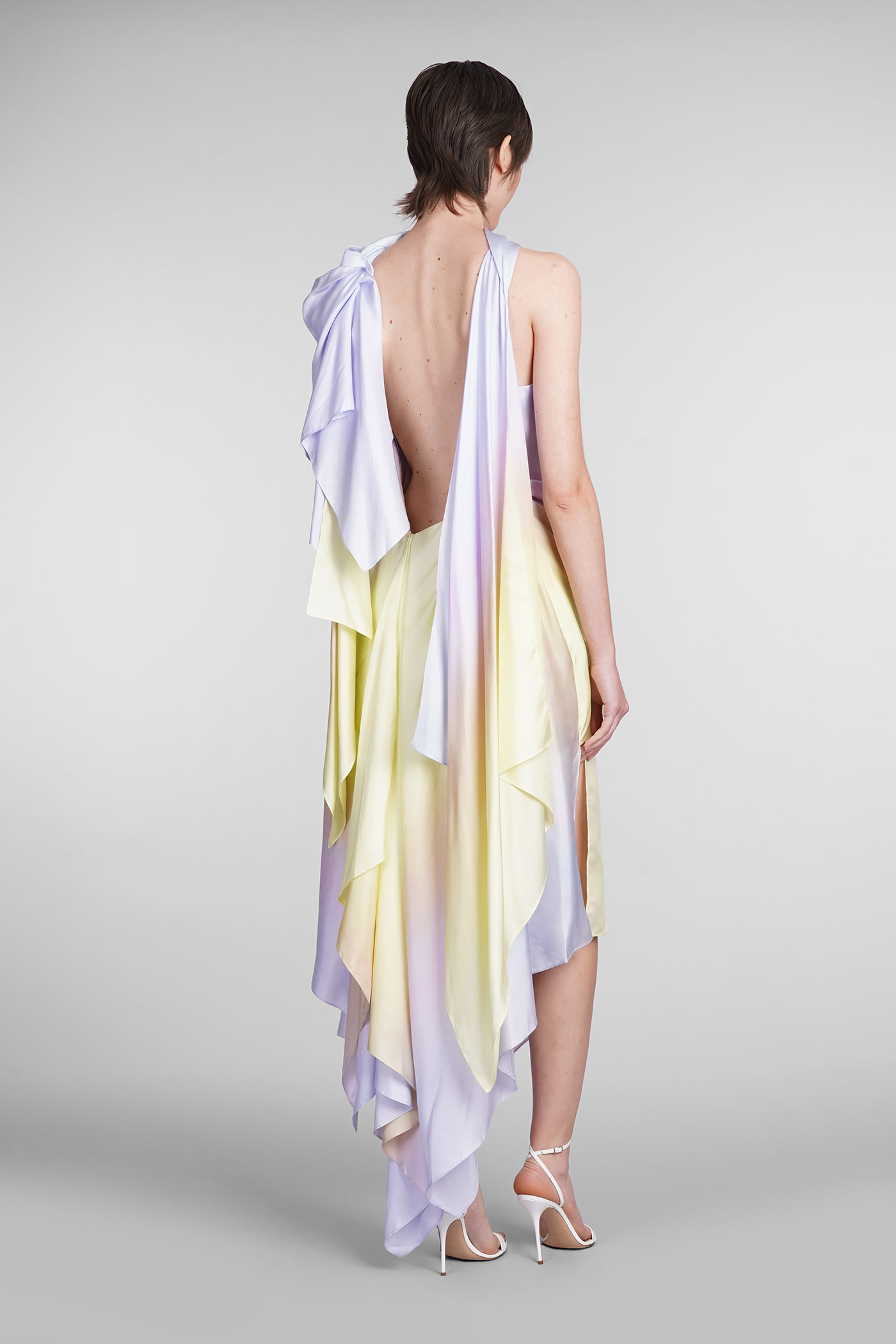 Shop Zimmermann Dress In Multicolor Silk