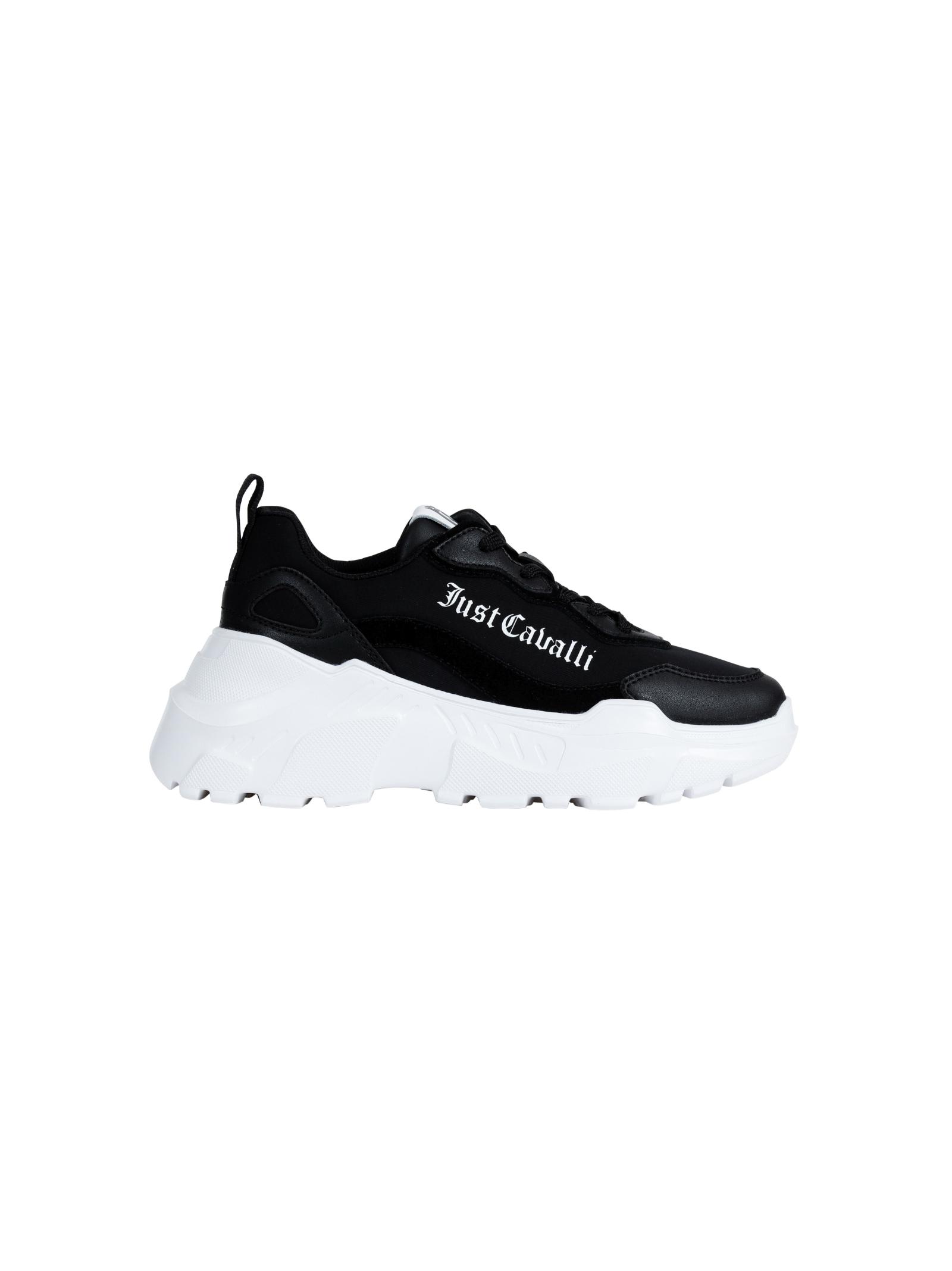 Shop Just Cavalli Sneakers In Black