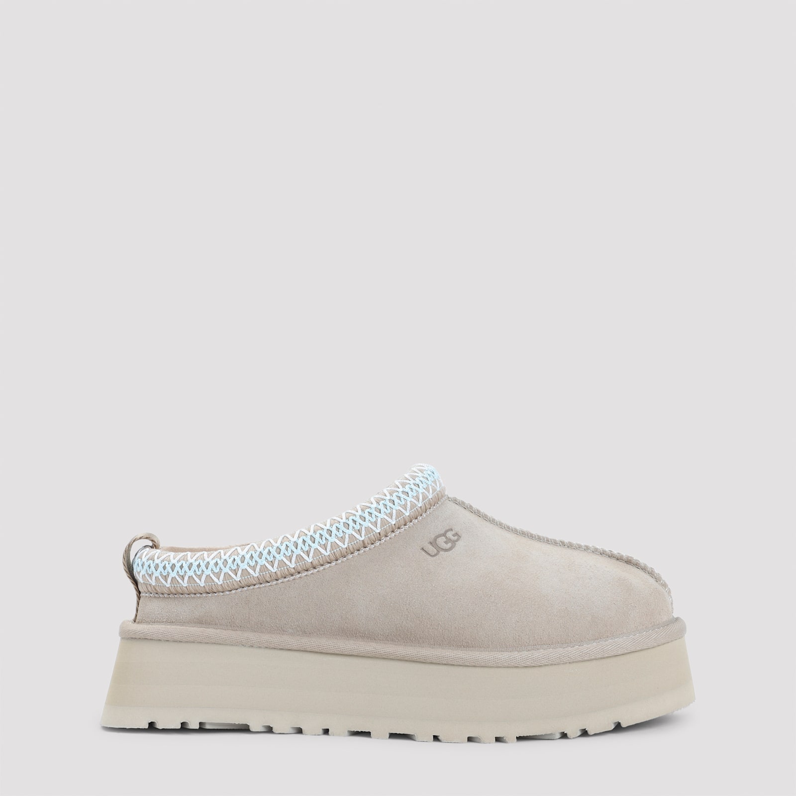 Ugg Tazz Ii Platform Suede Slippers In Neutral