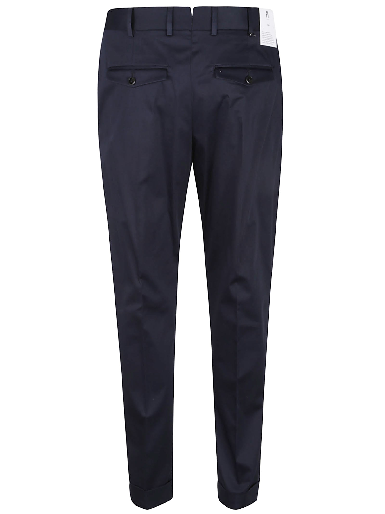 Pt Torino Wool Trousers With Concealead Closure