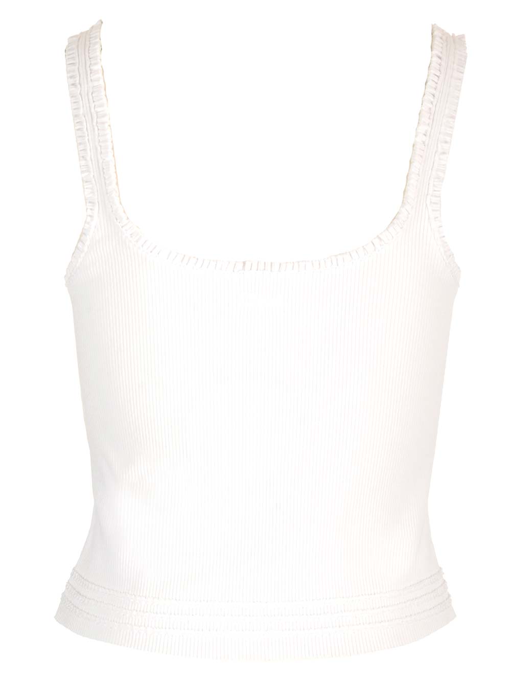 Shop Chloé Ribbed Top In White