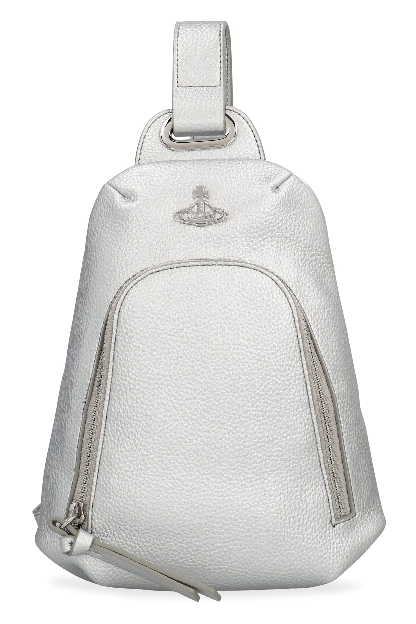 Vivienne Westwood Shoulder Bag In Eco Leather In Silver