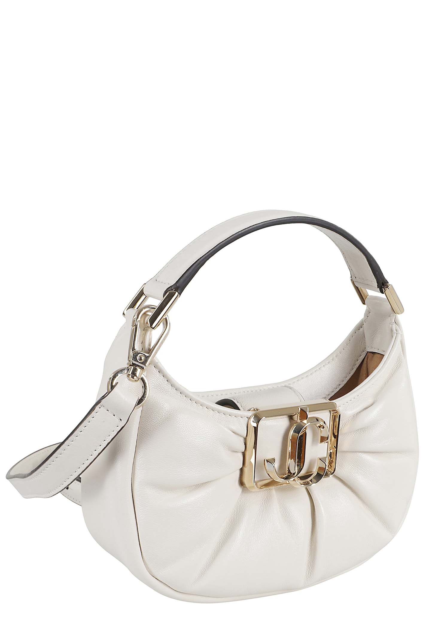 Shop Jimmy Choo Edie Hobo Mini In Latte Light Gold