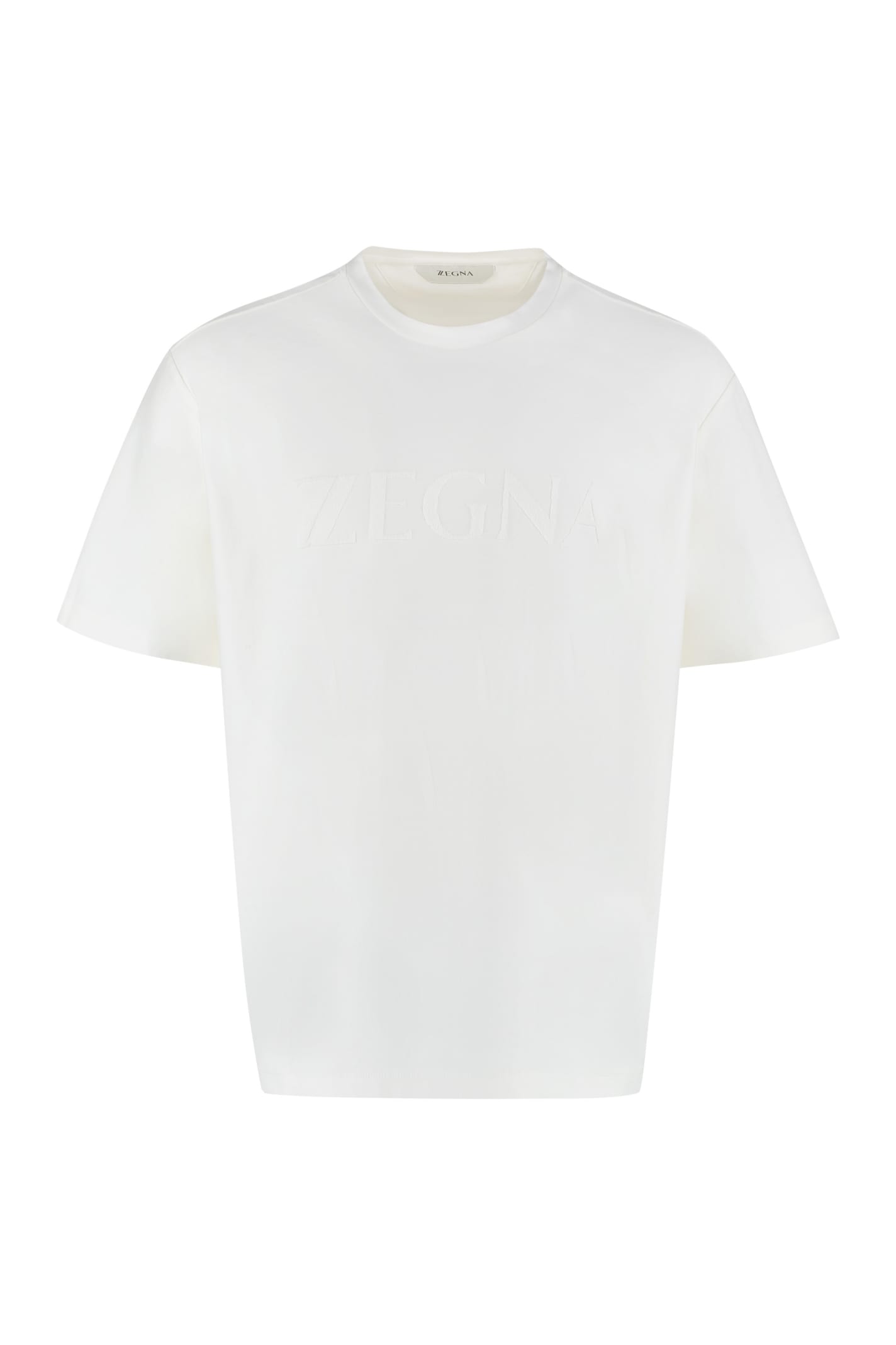 Z Zegna Logo Cotton T-shirt