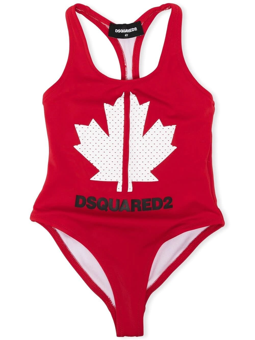 DSQUARED2 ONE PIECE SWIMSUIT WITH PRINT,D2M44F-DQ0053-D000VT DQ415