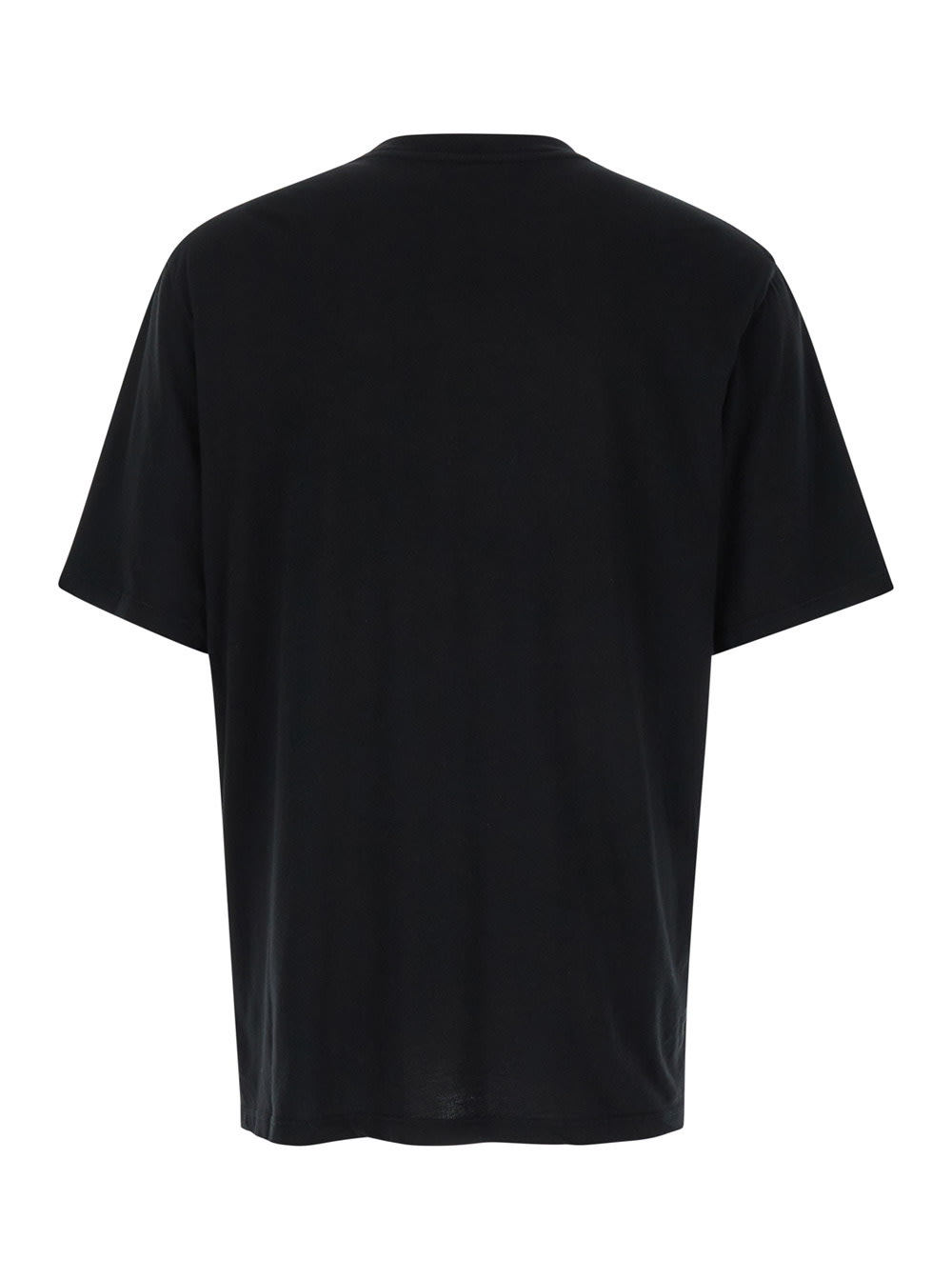 Shop Amiri Black T-shirt With Logo And Snake Print In Cotton Man